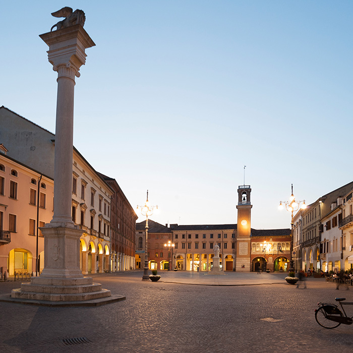 visuale del centro storico di Rovigo