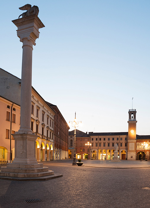 visuale del centro storico di Rovigo
