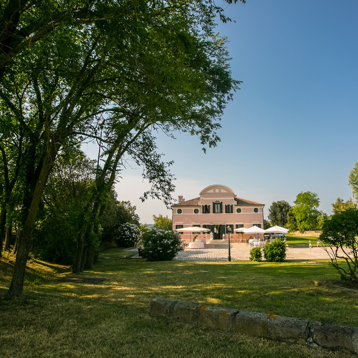 panoramica del giardino di Villa Ca Tiepolo